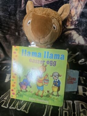 Llama Llama Easter Egg Plush Book Set - Bright Green & Brown
